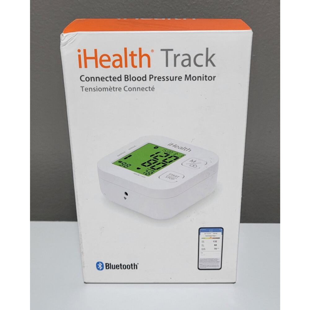 NEW iHealth Track Connected Blood Pressure Monitor & Cuff KN550BT Bluetooth IOS